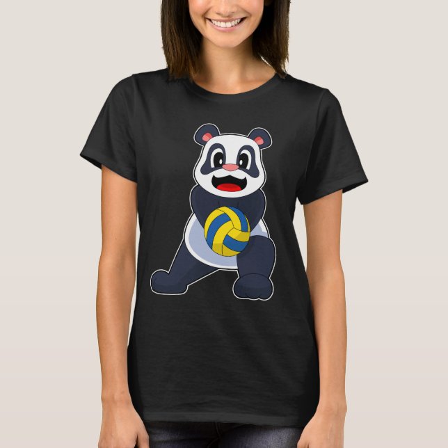 T-shirt Joueur de volley-ball Panda (Devant)