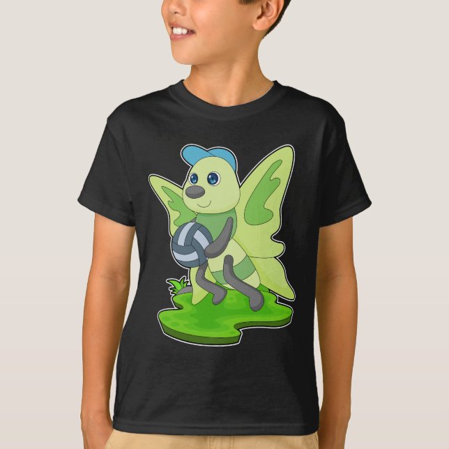 T-shirt Joueur de volley-ball papillon (Devant)