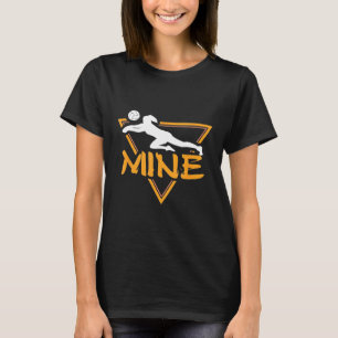 T-shirt Joueur de volleyball Mine Sport Athlète