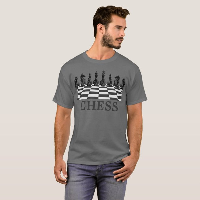 T-shirt Joueur D'Échecs, Amoureux Du Jeu D'Échecs (Devant entier)