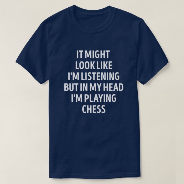 T-shirt Joueur d'échecs amusant (Design devant)