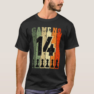 T-shirt Joueur d'échecs Anniversaire 14 ans Jeu Numéro 14