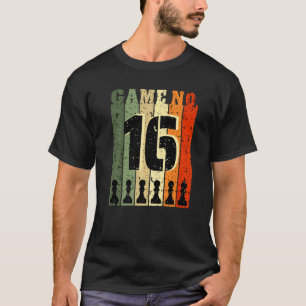 T-shirt Joueur d'échecs Anniversaire 16 ans Jeu Numéro 16