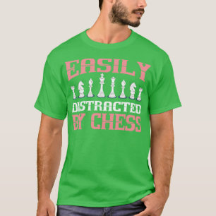 T-shirt Joueur d'échecs Club pièces d'échecs facilement di
