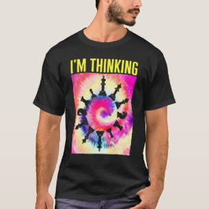 T-shirt Joueur d'échecs Je pense jeu de plateau de pièces 
