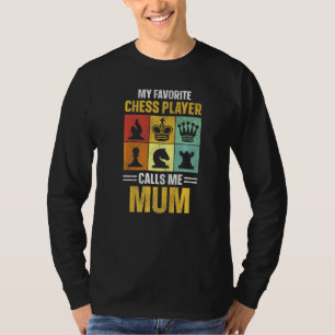 T-shirt Joueur d'échecs Pièce Maman Reine Rétro Ma Faveur