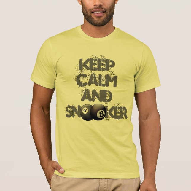T-shirt Joueur d'équipe de billard de billard de calme (Devant)