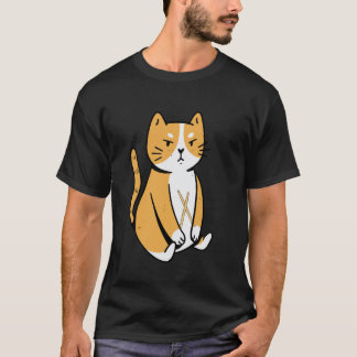 T-shirt Joueur d'instrument de chat batteur Animal Musicie