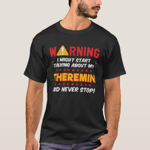 T-shirt Joueur d'instrument de musique Theremin Blague Gra