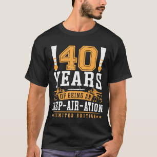 T-shirt Joueur du basson Anniversaire Bassooniste de 40 an
