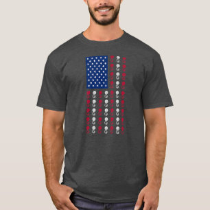 T-shirt Joueur du drapeau américain Sousaphone drôle 4 jui