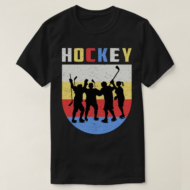 T-shirt Joueur du hockey sur glace (Design devant)