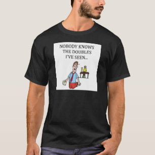 T-shirt joueur en double de jeu de pont