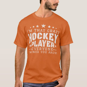 T-shirt Joueur fou de hockey