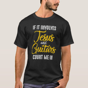 T-shirt Joueur guitariste chrétien de l'église de culte
