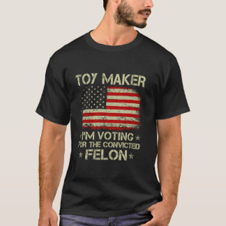T-shirt JOUEUR Je vote pour le Felon Drôle condamné