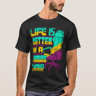 T-shirt Joueur Joueur en chaise de jeu vidéo