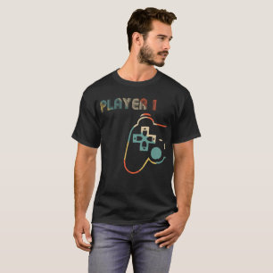 T-shirt Joueur jumelé Couple 1 Joueur 2