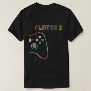 T-shirt Joueur jumelé Couple 1 Joueur 2