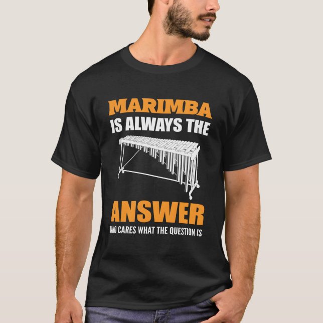 T-shirt Joueur Marimba Instrument Marimba (Devant)