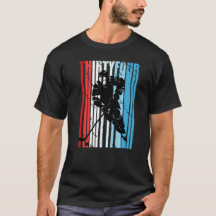 T-shirt Joueur masculin de hockey sur glace 34e anniversai