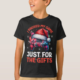 T-shirt Joueur Noël Jeu de Noël Jeux Vidéos Joueurs Chris