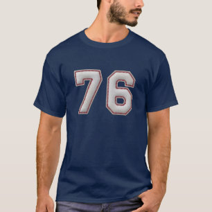 T-shirt Joueur numéro 76 - points frais de base-ball