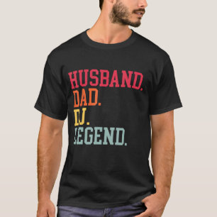 T-shirt Joueur papa DJ Legend DJ Disk Music Player