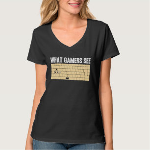T-shirt Joueur PC WASD Mème Ce que les joueurs voient Jeu