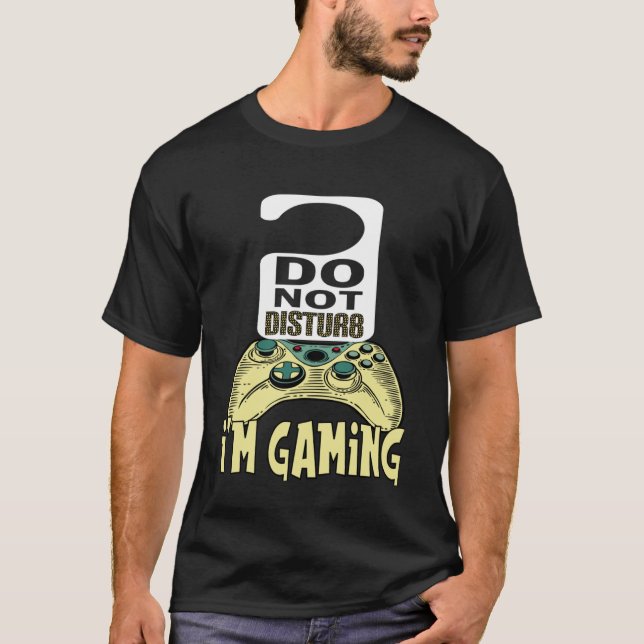 T-shirt Joueur pour filles garçons Je suis Jeu Ne me déran (Devant)
