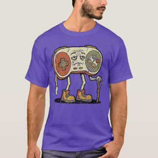 T-shirt Joueur Rétro Drôle Jeux Vidéo Nostalgie 80s 90s G