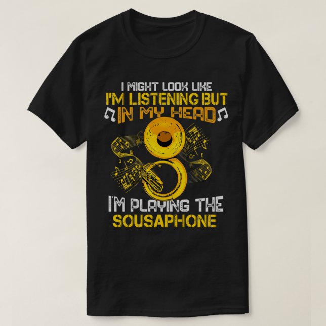 T-shirt Joueur Sousaphone Marching Band Cadeau Hommes Tuba (Design devant)