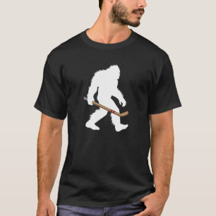 T-shirt Joueur Sport Sasquatch Cryptid Hockey Bigfoot