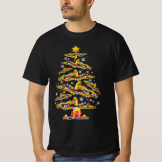 T-shirt Joueur Trombone Noël Arbre Jazz Musique Lov