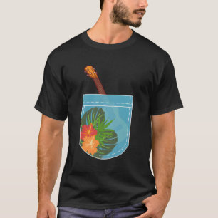 T-shirt Joueur Ukulele Hawaii Tropical Gif Ukulele