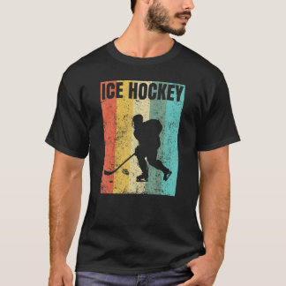 T-shirt Joueur vintage de hockey sur glace