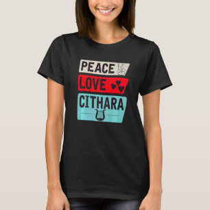 T-shirt Joueurs de cithare Instrument de musique cithare C