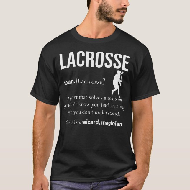 T-shirt Joueurs de crosse Jeter Ball Lax Crossstick (12) (Devant)