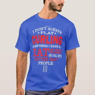 T-shirt Joueurs de curling Drôle État cadeau