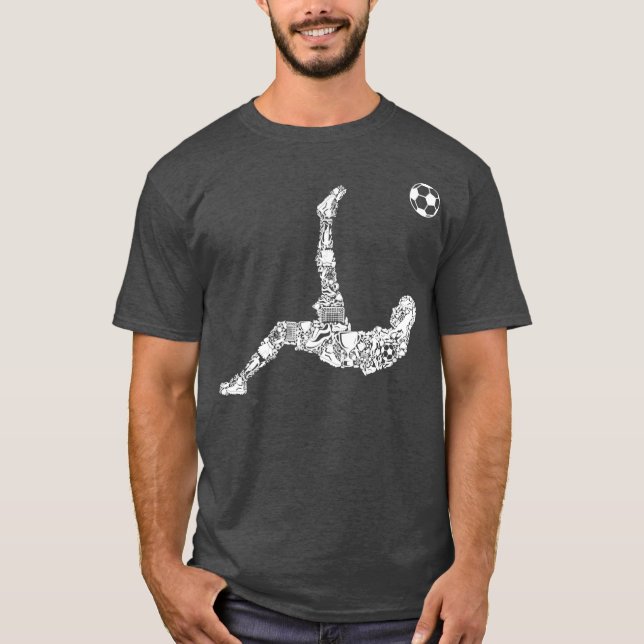 T-shirt Joueurs de football Jeunes Hommes Garçons Enfants (Devant)