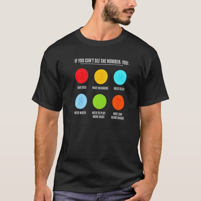T-shirt Joueurs de guitare Bass électrique de test oculair (Devant)