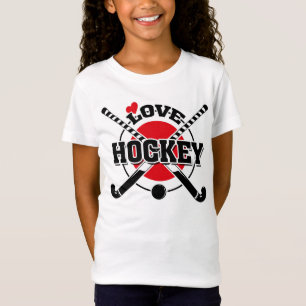 T-Shirt Joueurs de hockey sur gazon, Bâtons de hockey tra