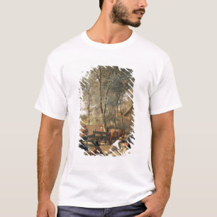 T-shirt Joueurs de quille en dehors d'une auberge,