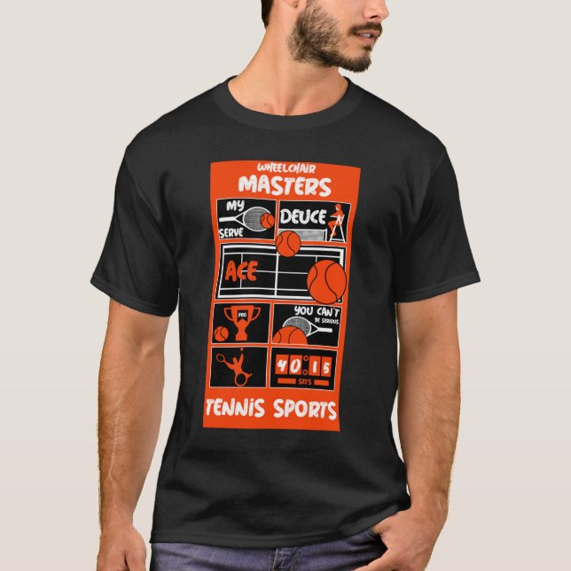 T-shirt Joueurs De Tennis En Fauteuil Roulant (Devant)