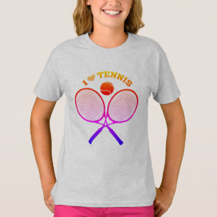 T-shirt Joueurs de tennis, I Love Tennis, couleur