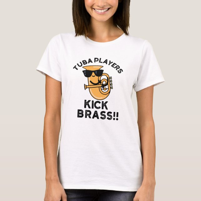 T-shirt Joueurs de Tuba Botte le Cuivre Pun Drôle de Musiq (Devant)