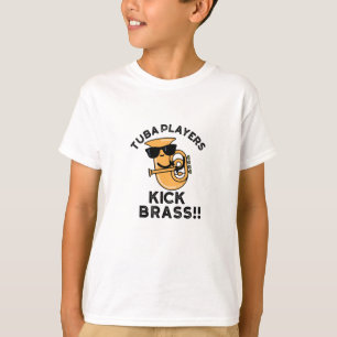 T-shirt Joueurs de tuba lancent du cuivre, jeu de mots drô
