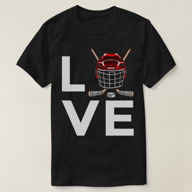 T-shirt Joueurs Drôle De Hockey Sur Glace (Design devant)
