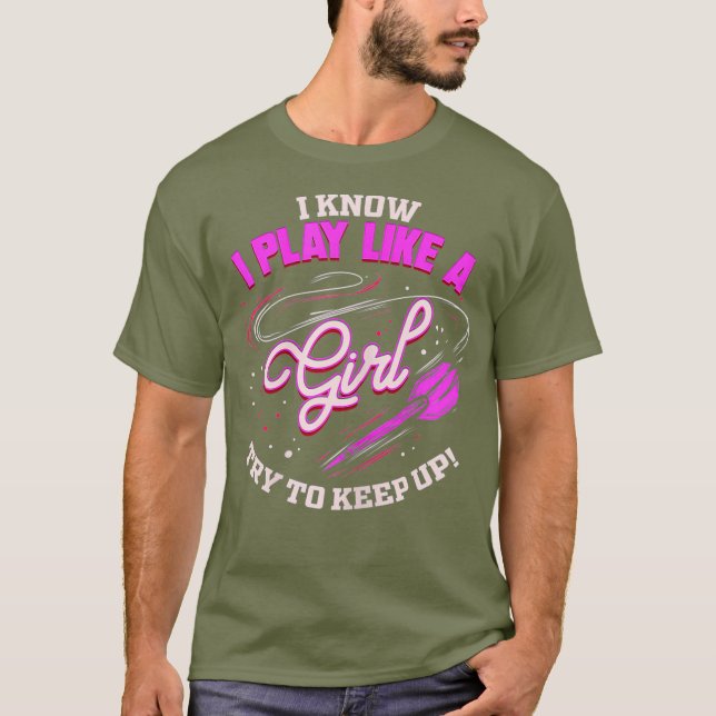 T-shirt Joueuse Dart Fille fléchettes Fan Cadeau pour fléc (Devant)