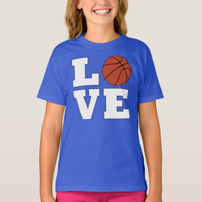 T-shirt Joueuse de basket-ball AMOUR Girls de basket-ball  (Devant)